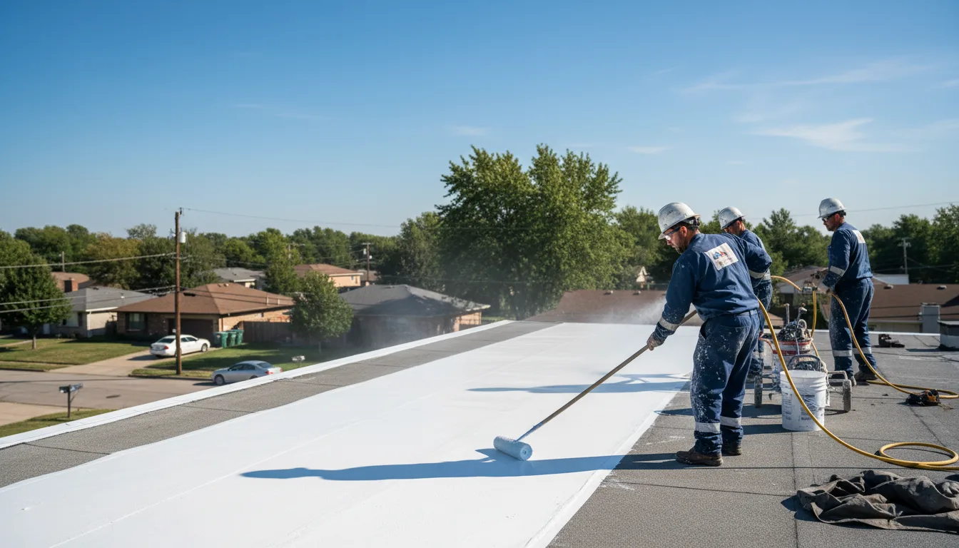 Commercial roof coating in Rayle, GA near me